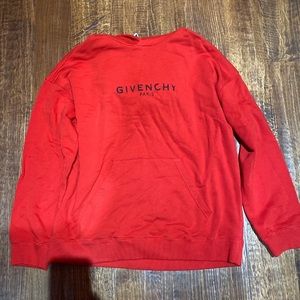 Red Givenchy Paris Hoodie. Fantastic condi…
